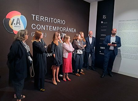 Participantes en la presentación de la exposición ‘Territorio Contemporánea 2026’